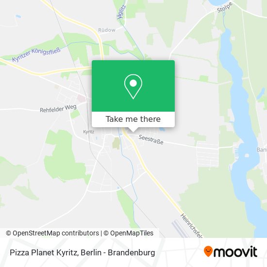 Карта Pizza Planet Kyritz