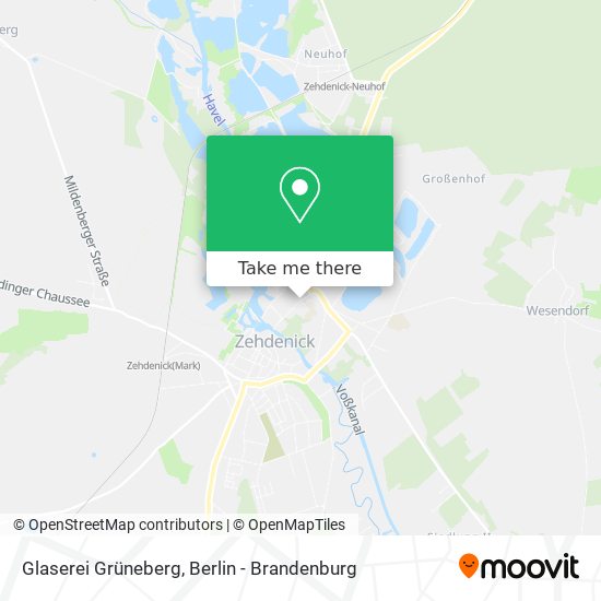Карта Glaserei Grüneberg