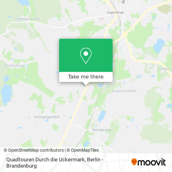Карта Quadtouren Durch die Uckermark