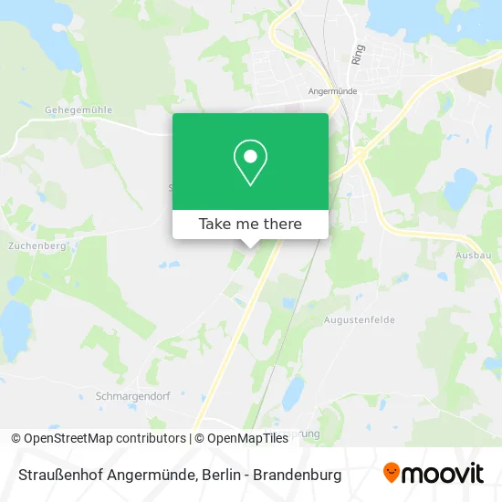 Карта Straußenhof Angermünde