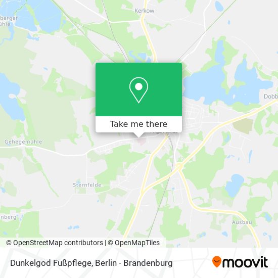 Dunkelgod Fußpflege map