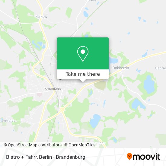 Bistro + Fahrr map
