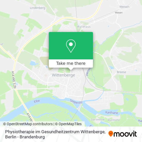 Physiotherapie im Gesundheitzentrum Wittenberge map