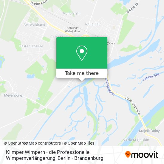 Klimper Wimpern - die Professionelle Wimpernverlängerung map