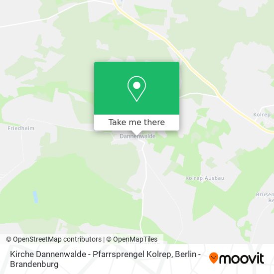 Kirche Dannenwalde - Pfarrsprengel Kolrep map