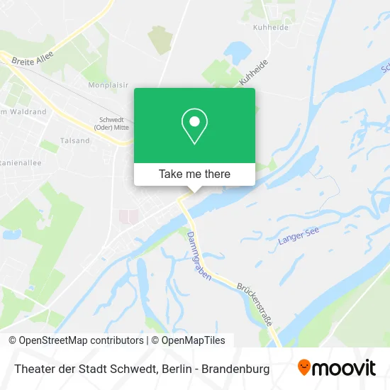 Карта Theater der Stadt Schwedt