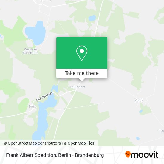 Frank Albert Spedition map