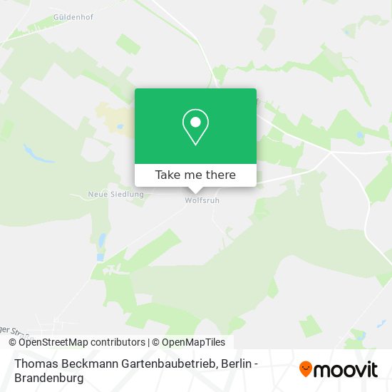 Thomas Beckmann Gartenbaubetrieb map