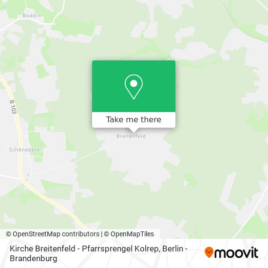 Kirche Breitenfeld - Pfarrsprengel Kolrep map