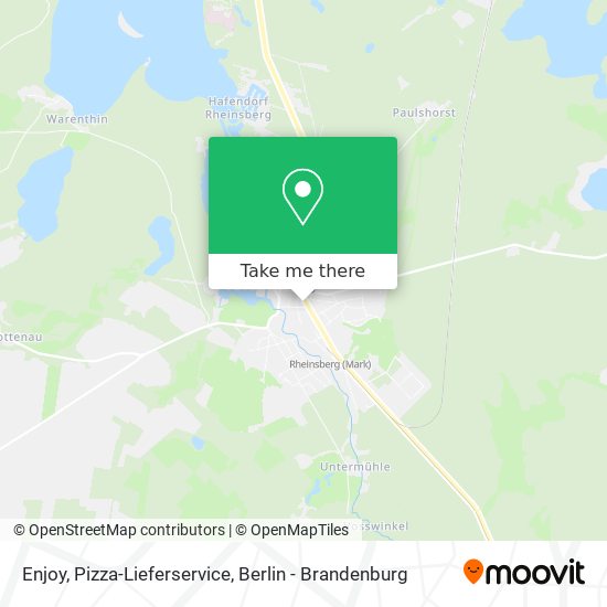 Enjoy, Pizza-Lieferservice map