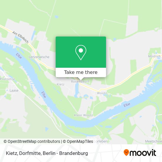 Kietz, Dorfmitte map
