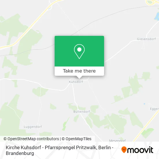 Карта Kirche Kuhsdorf - Pfarrsprengel Pritzwalk