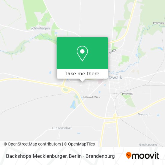 Backshops Mecklenburger map