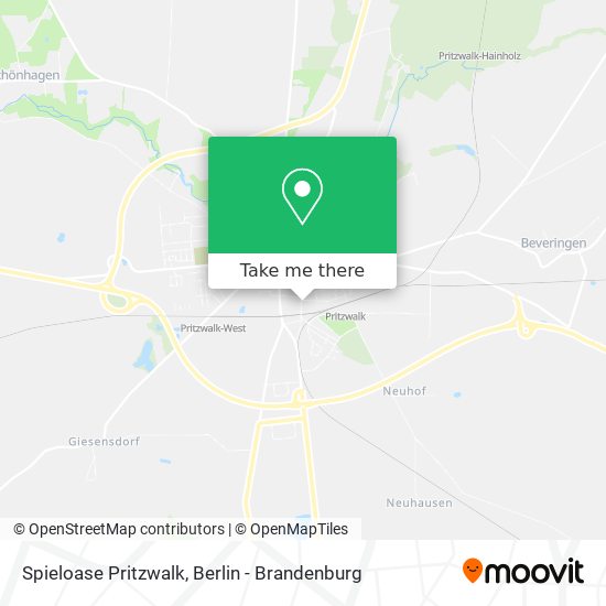 Spieloase Pritzwalk map