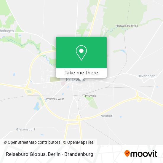 Reisebüro Globus map