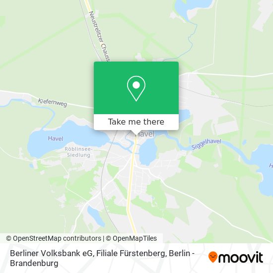 Berliner Volksbank eG, Filiale Fürstenberg map