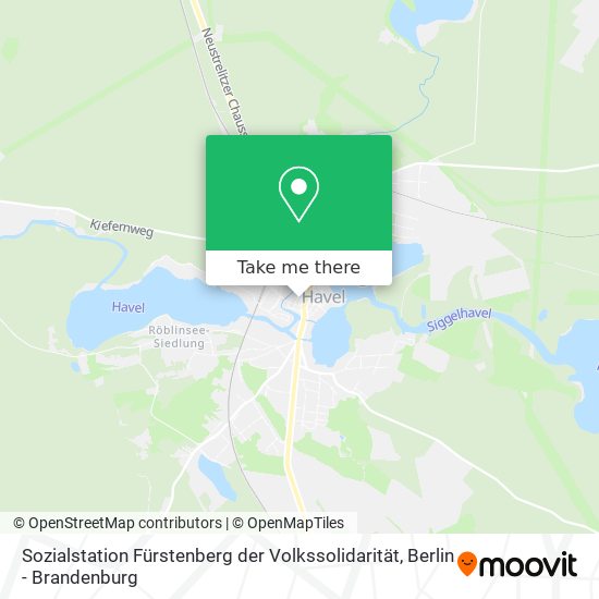 Карта Sozialstation Fürstenberg der Volkssolidarität