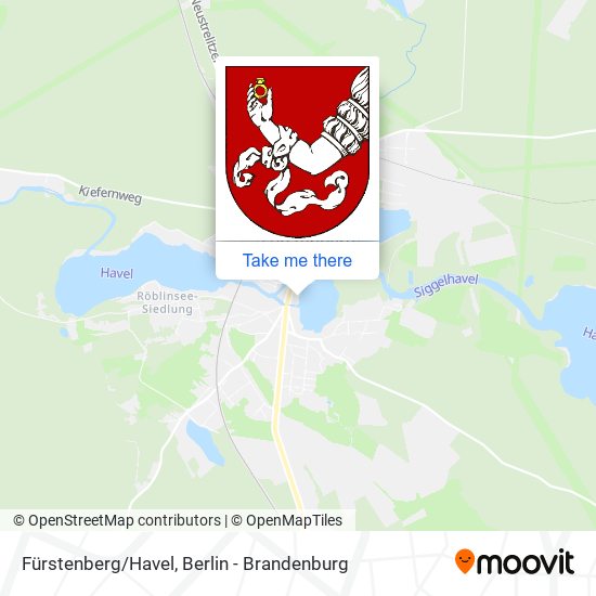Fürstenberg/Havel map