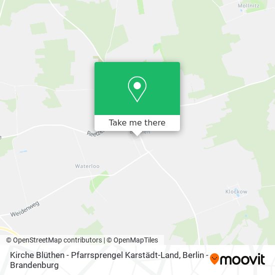 Kirche Blüthen - Pfarrsprengel Karstädt-Land map