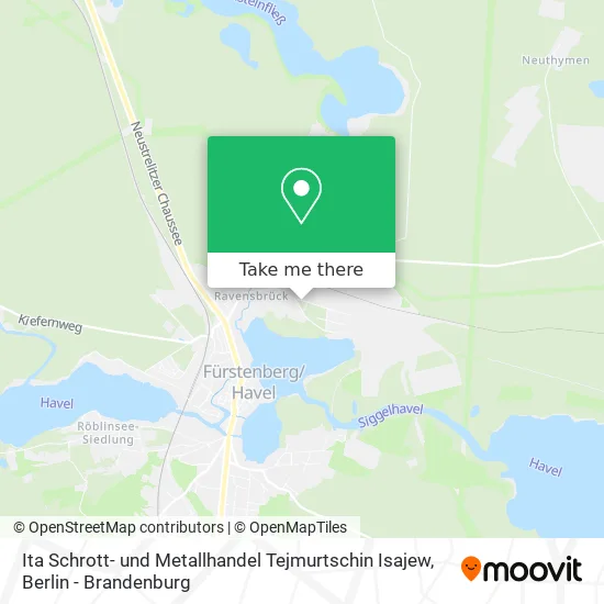 Карта Ita Schrott- und Metallhandel Tejmurtschin Isajew