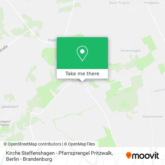 Kirche Steffenshagen - Pfarrsprengel Pritzwalk map
