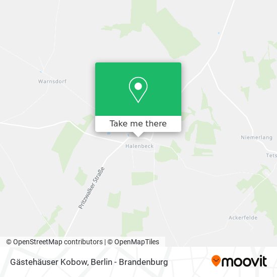 Gästehäuser Kobow map