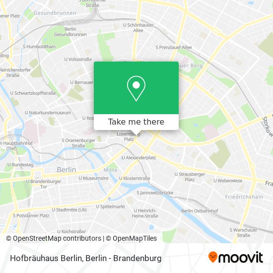 Карта Hofbräuhaus Berlin