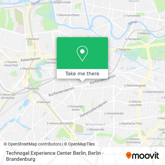 Technogel Experience Center Berlin map