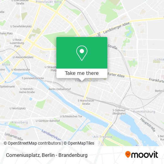 Comeniusplatz map