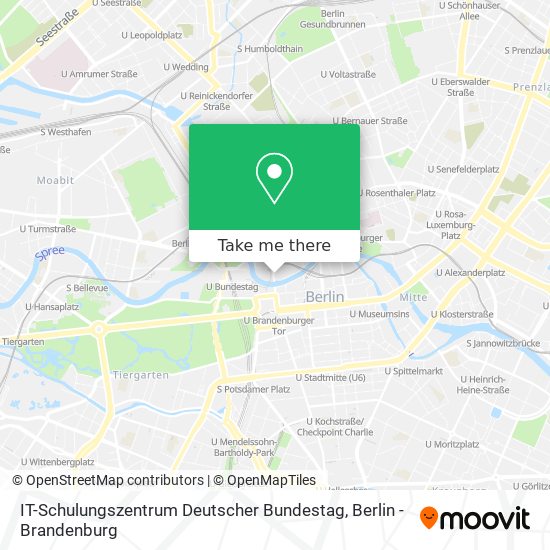 Карта IT-Schulungszentrum Deutscher Bundestag
