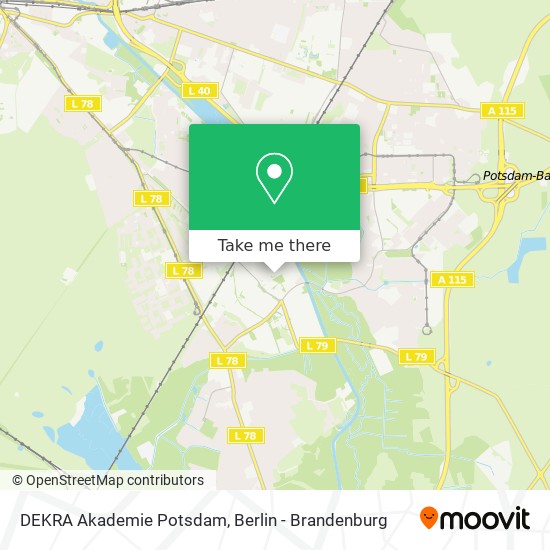 Карта DEKRA Akademie Potsdam