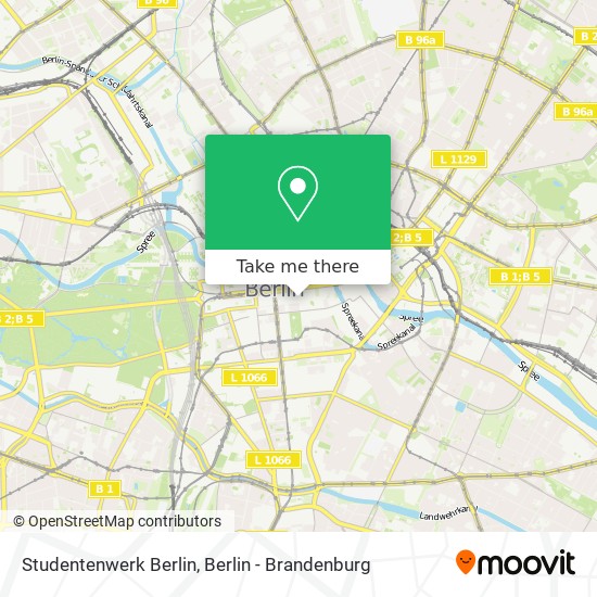 Studentenwerk Berlin map