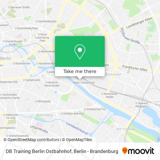 DB Training Berlin Ostbahnhof map