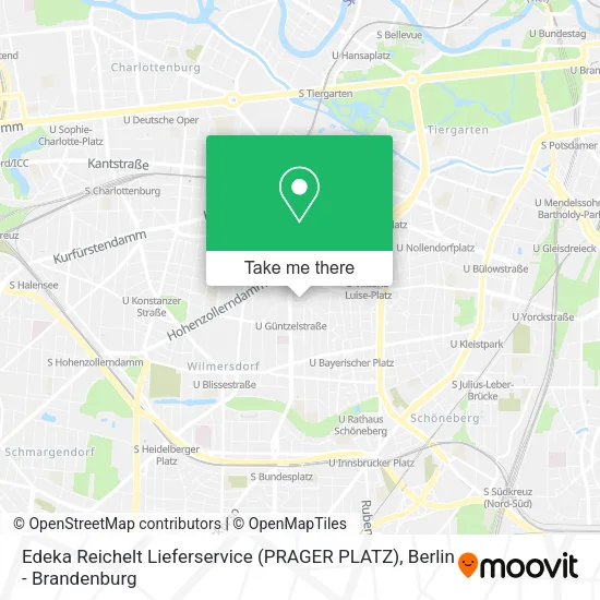 Карта Edeka Reichelt Lieferservice (PRAGER PLATZ)