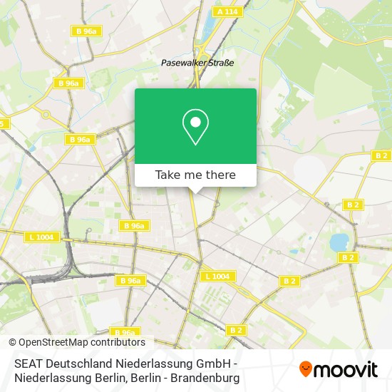 SEAT Deutschland Niederlassung GmbH - Niederlassung Berlin map