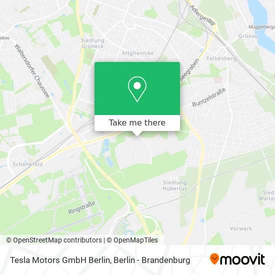 Tesla Motors GmbH Berlin map