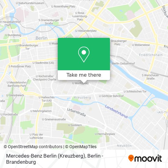 Mercedes-Benz Berlin (Kreuzberg) map