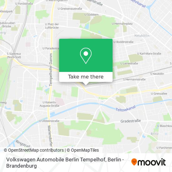 Карта Volkswagen Automobile Berlin Tempelhof