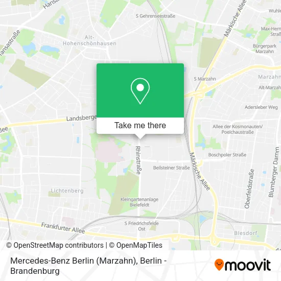 Mercedes-Benz Berlin (Marzahn) map