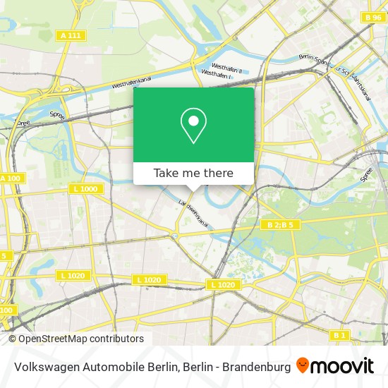 Volkswagen Automobile Berlin map
