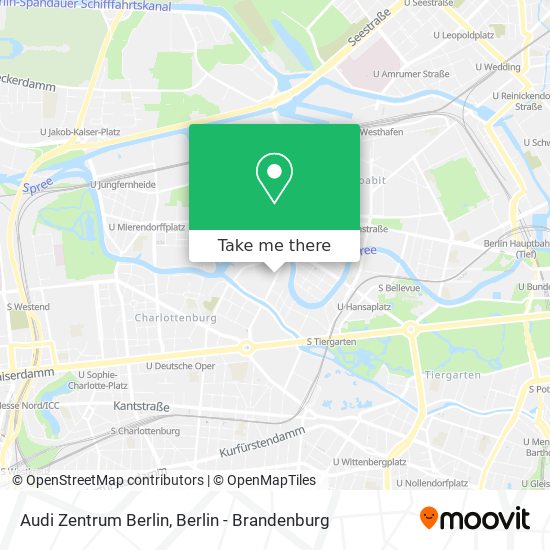 Audi Zentrum Berlin map