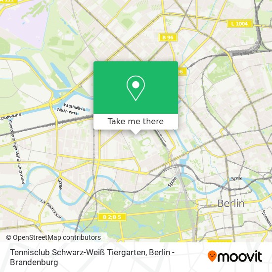 Карта Tennisclub Schwarz-Weiß Tiergarten