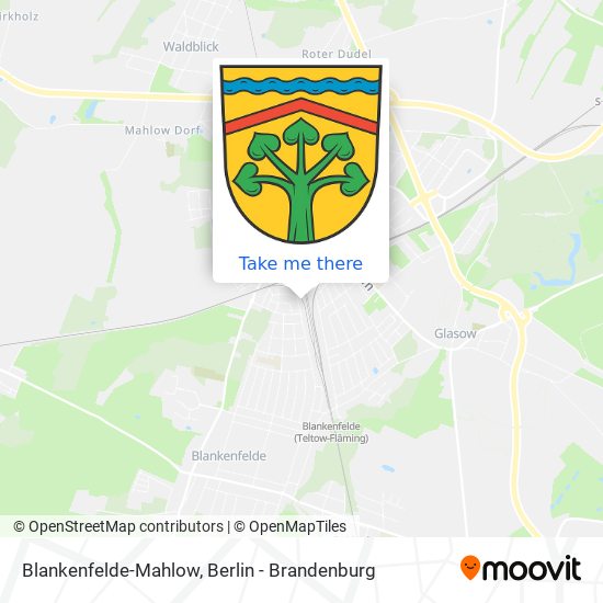 Blankenfelde-Mahlow map