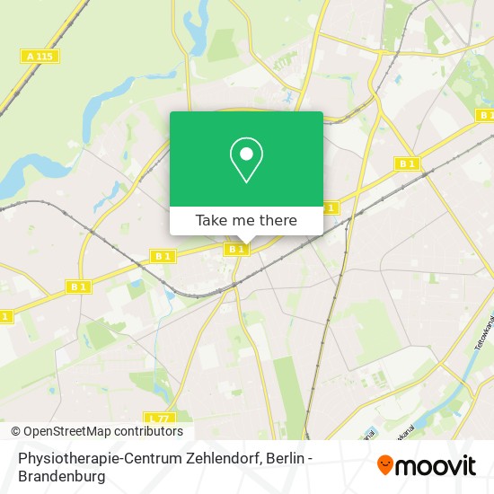 Physiotherapie-Centrum Zehlendorf map