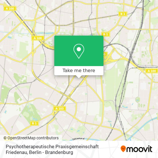 Psychotherapeutische Praxisgemeinschaft Friedenau map