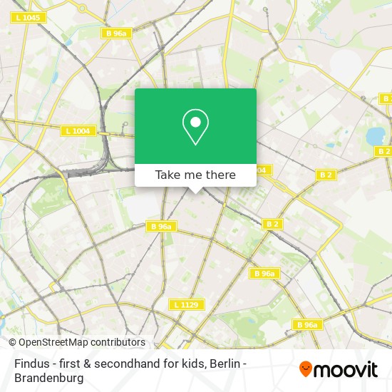 Findus - first & secondhand for kids map