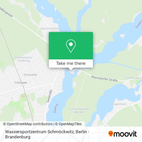Wassersportzentrum Schmöckwitz map