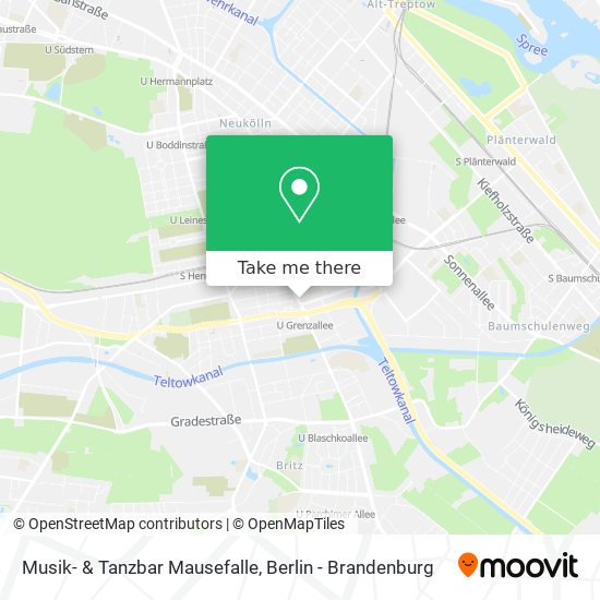 Карта Musik- & Tanzbar Mausefalle