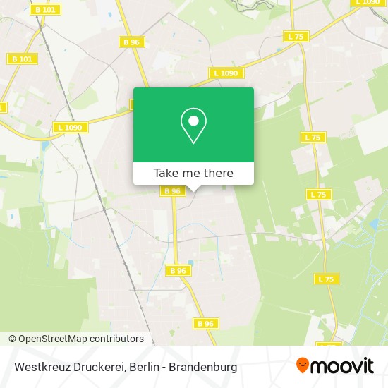 Westkreuz Druckerei map