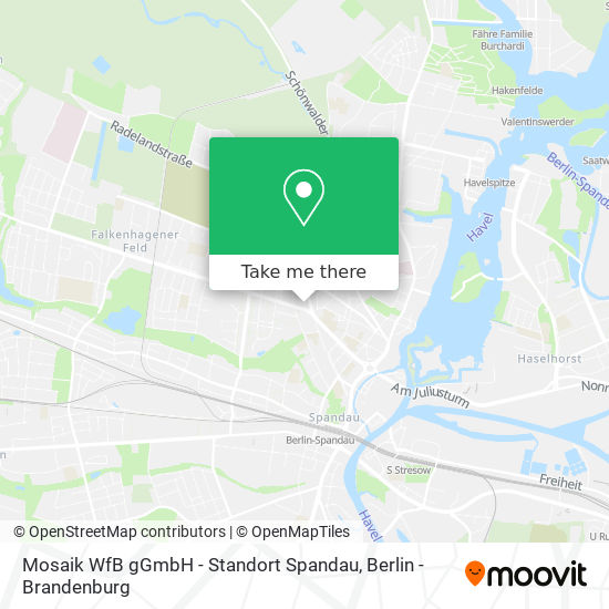 Mosaik WfB gGmbH - Standort Spandau map